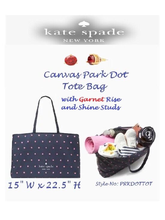 Handbags - ♠️ Kate Spade ♠️ Canvas Park Dot Tote Bag